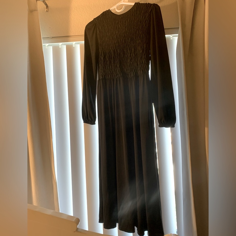 Elegant black dress, ZARA brand. very soft and cool